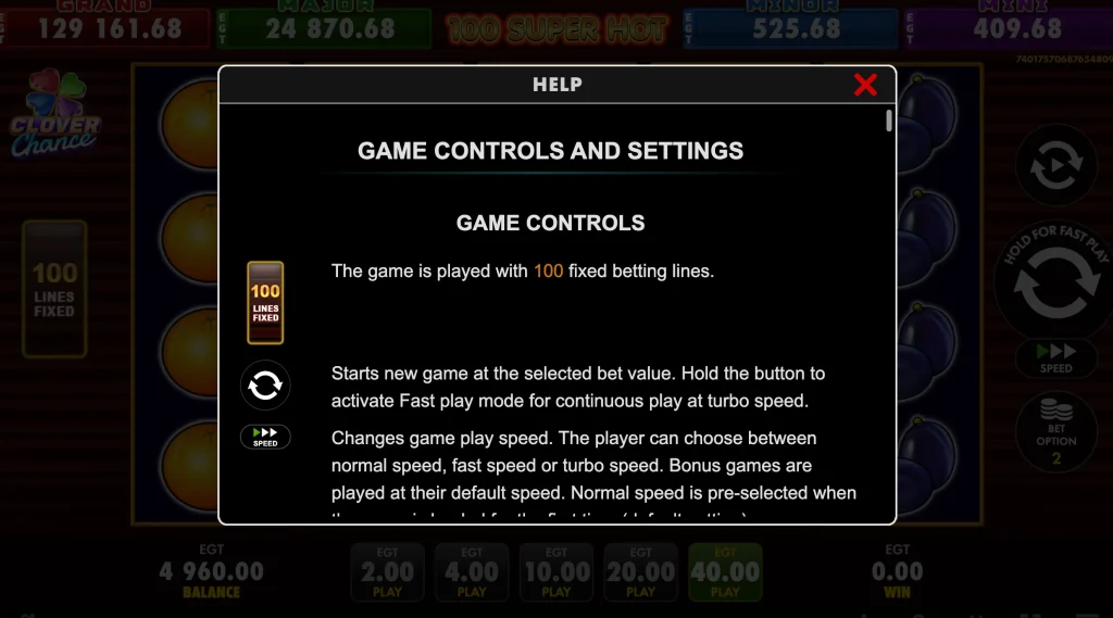 100 Super Hot classic fruit machine