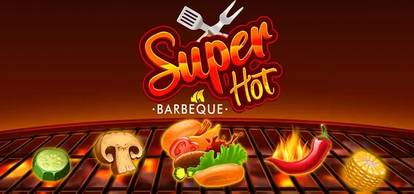 Extra Super Hot BBQ slot reels with fruits and BBQ grill theme