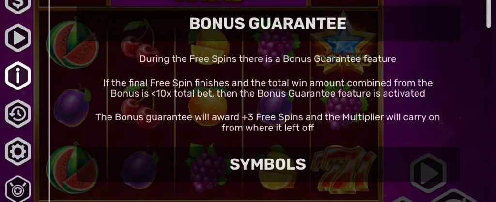 Gaming Corps Super Hot Stacks slot symbols and hot payouts