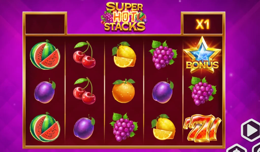 Spin the Super Hot Stacks game online and win big